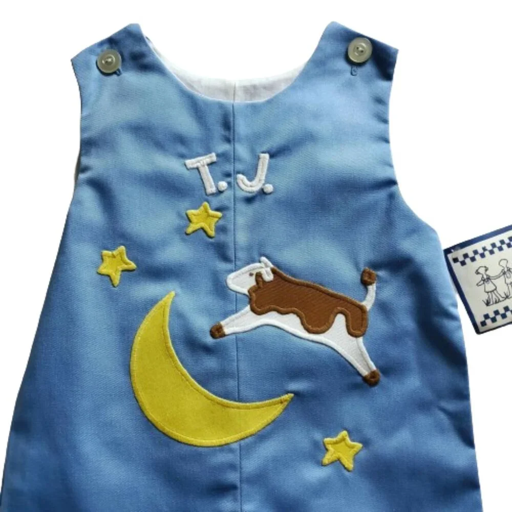 NWT Kelly's Kids Monogramed T.J. Shortalls - Size 3